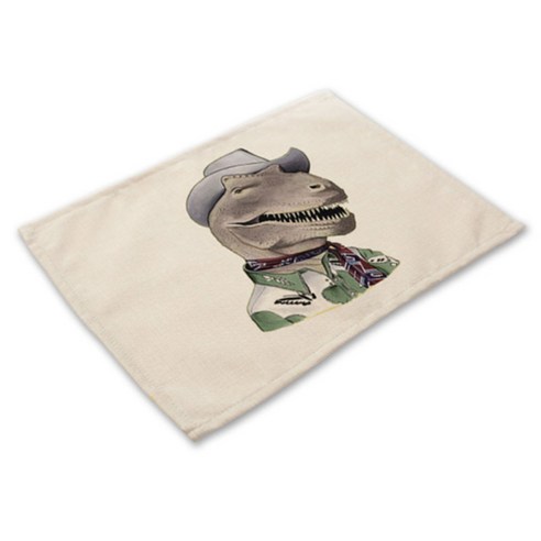 비케이 동물 의인화 3 식탁매트, 4, 가로 42cm x 세로 32cm