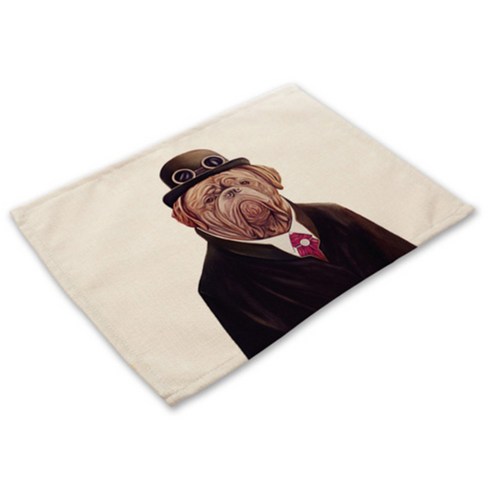 비케이 동물 의인화 3 식탁매트, 5, 가로 42cm x 세로 32cm