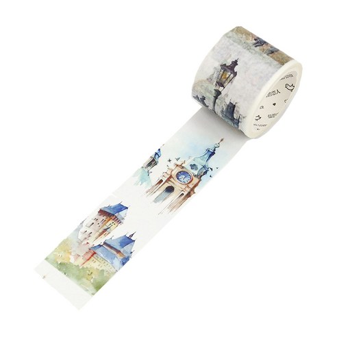라이프포인트 세계 도시 시리즈 마스킹 테이프 40mm x 7m, 체코, 1개