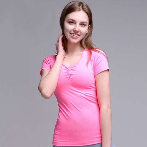 WXD 3001 요가 필라테스복 기능성 반팔