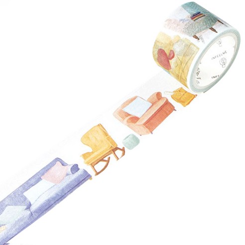 라이프포인트 일본생활 시리즈 마스킹 테이프 30mm x 5m, 06소파, 1개