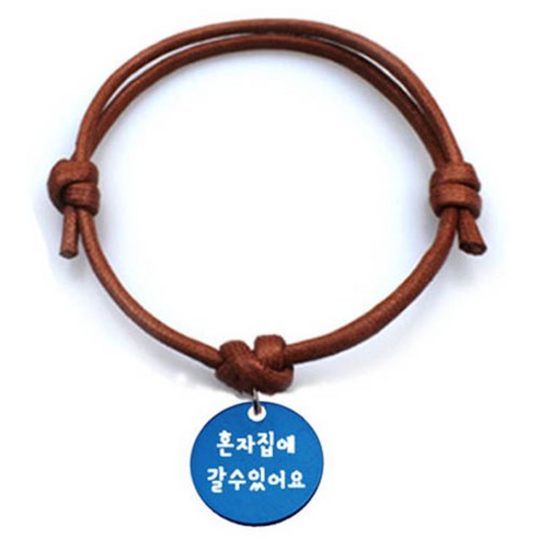 펫츠룩 반려동물 굿모닝 카라멜 목걸이S 원형블루S, 혼자집에갈수있어요, 1개