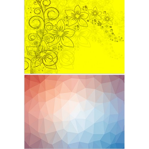 로엠디자인 실리콘 식탁매트 꽃향기 노랑 + 해피타임, 혼합 색상, 385 x 285 mm