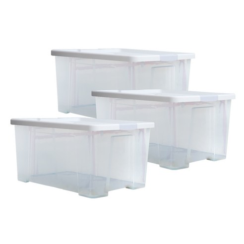 라이피스트 스칼렛 리빙박스 55L, 화이트, 3개입