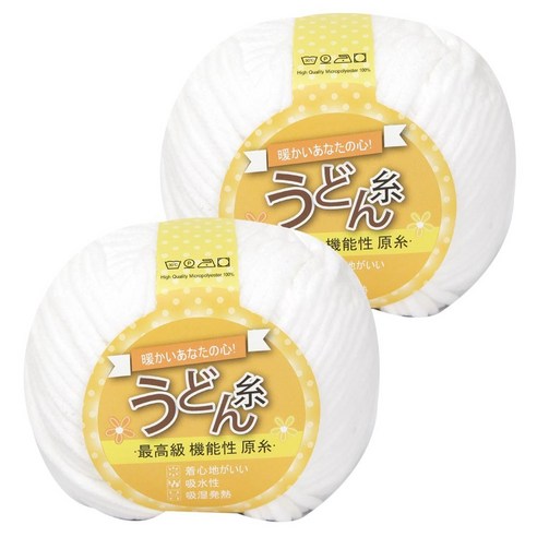 실바람 극세사 수면 뜨개실 우동사 2p, 3 연노랑, 2개