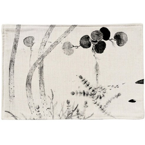 아울리빙 동양풍 꽃 데코 식탁매트, C, 44 x 28 cm