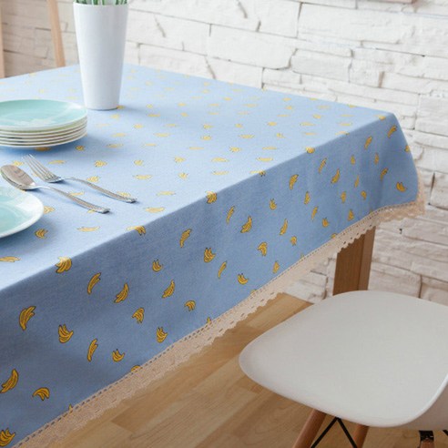 이코디 블루 바나나 테이블 보, 혼합 색상, 100 x 140 cm