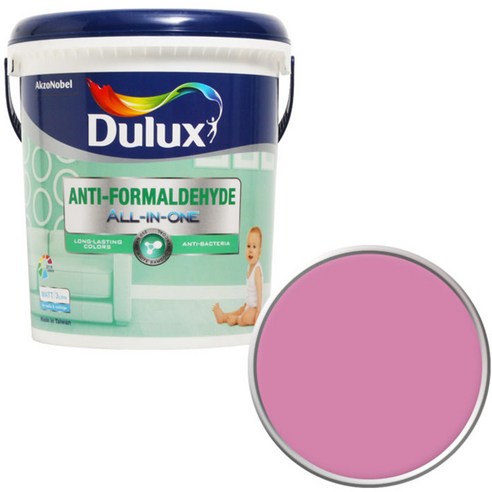 듀럭스 안티 포름알데히드 올인원 페인트1L, Carnival Pink