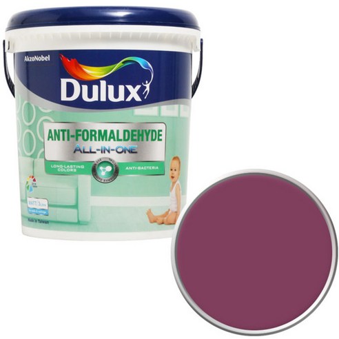 듀럭스 안티 포름알데히드 올인원 페인트1L, Wineberry Red