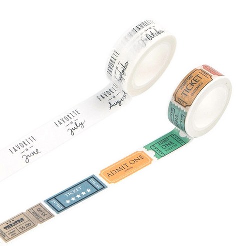 라이프포인트 라이프스타일 마스킹 테이프 04월 세트 15mm x 7m, 14티켓, 1세트