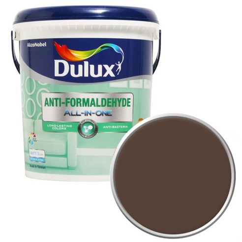 듀럭스 안티 포름알데히드 올인원 페인트 1L, Authentic Brown