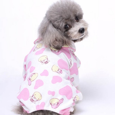 아울리빙 강아지 실내복 앤 잠옷, M
