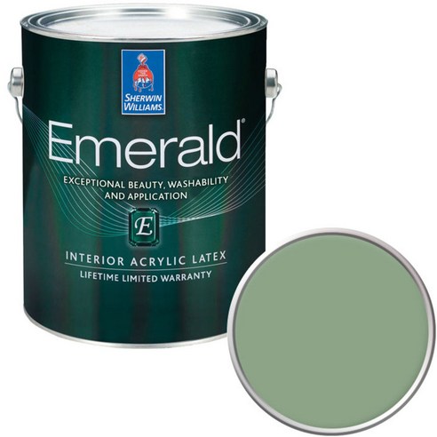 셔윈윌리암스 에메랄드 페인트1L, SW7742 Agate Green