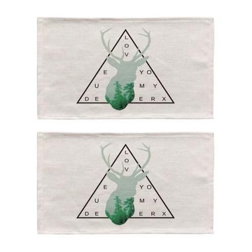 핑크망고 북유럽스타일 키친 테이블매트 2p, B, 46 x 27 cm, 2개