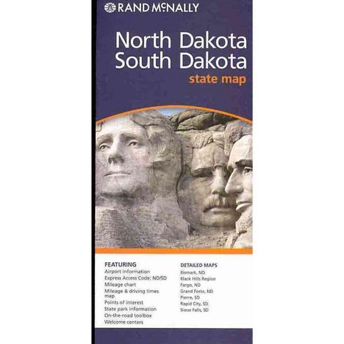 Rand Mcnally North Dakota / South Dakota State Map