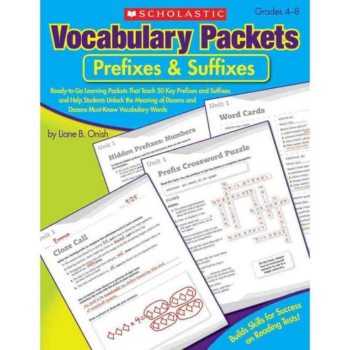 Vocabulary Packets: Prefixes & Suffixes, Scholastic Teaching Resources