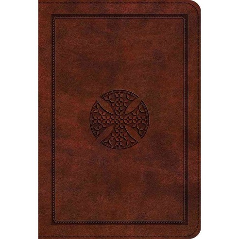 Holy Bible: English Standard Version Compact Bible Brown Mosaic Cross Design Trutone, Crossway Books
