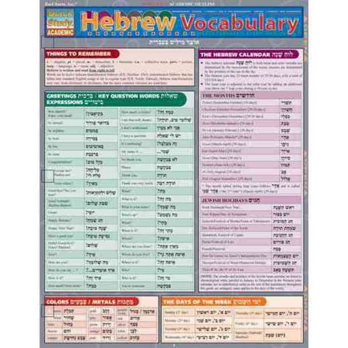 Hebrew Vocabulary Reference Study Guide, Quickstudy - 가격 변동 추적 그래프 - 역대가