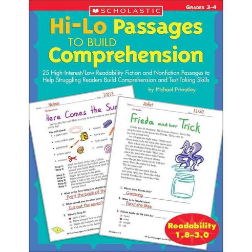 Hi-lo Passages To Build Comprehension: Grades 3-4, Scholastic Teaching Resources