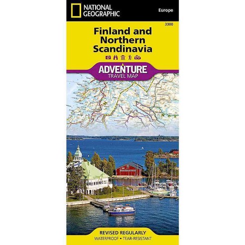 National Geographic Adventure Map Finland and Northern Scandinavia, Natl Geographic Society Maps