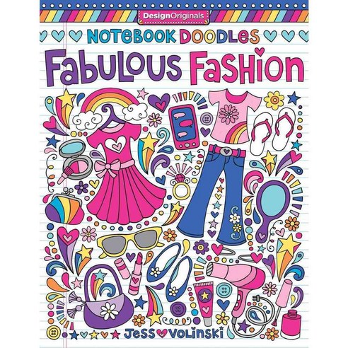 Notebook Doodles Fabulous Fashion, Design Originals