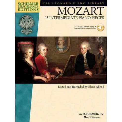 Mozart 15 Intermediate Piano Pieces, G Schirmer Inc