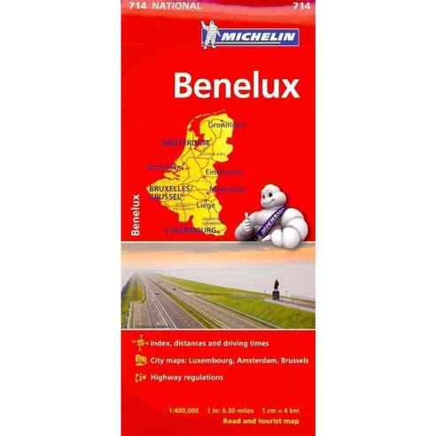 Michelin Benelux Map 714, Michelin Travel Pubns