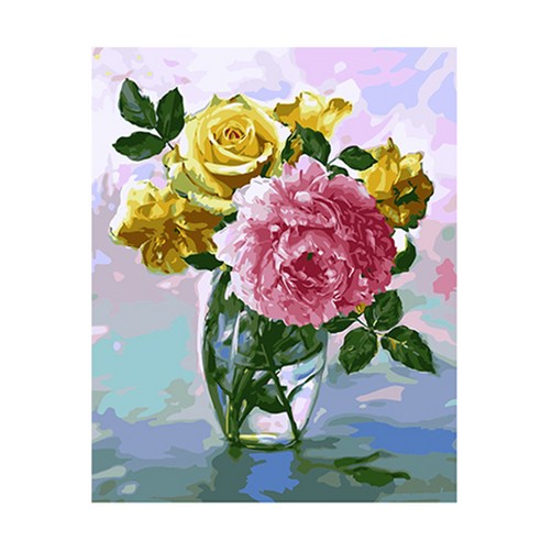 헬로페인팅 DIY 그림그리기 도면키트, 플라워50