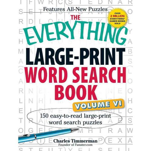 The Everything Large-Print Word Search Book: 150 Easy-to-Read Large-Print Word Search Puzzles