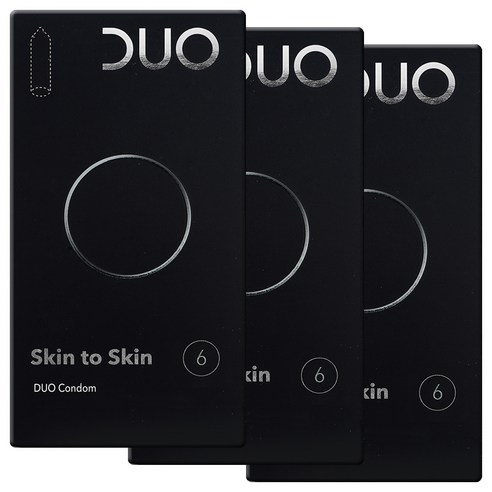 듀오 Skin to Skin 일반형 콘돔, 6개입, 3개