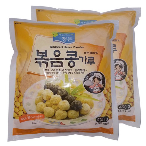 청은 볶음콩가루, 2개, 400g