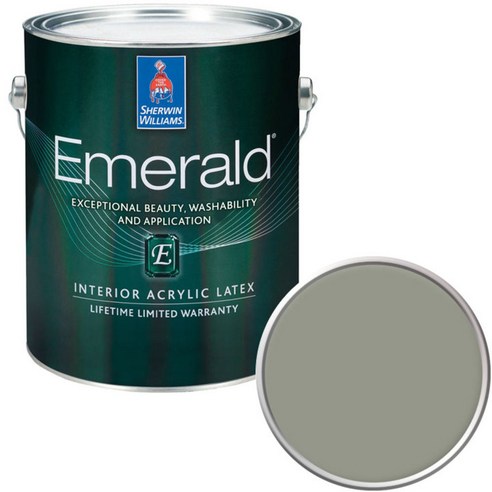 셔윈윌리암스 에메랄드 페인트 1L, SW9130 Evergreen Fog