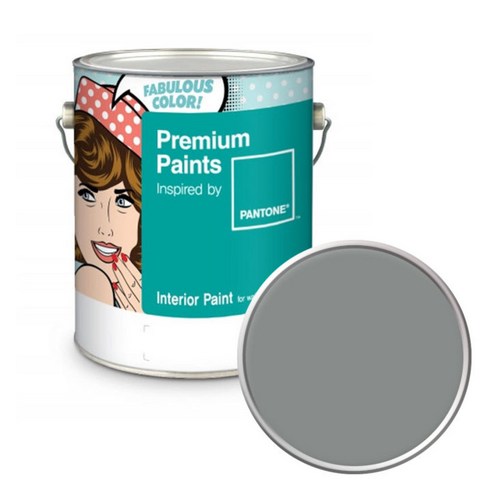 노루페인트 팬톤 내부용 실내 벽면 무광 페인트 4L, 17-4402 Neutral Gray, 1개