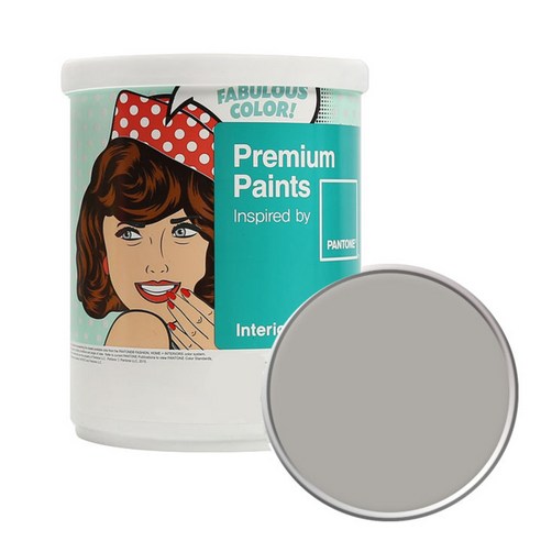 노루페인트 팬톤 내부용 실내벽면 저광 페인트 1L, 15-0000 Dove, 1개