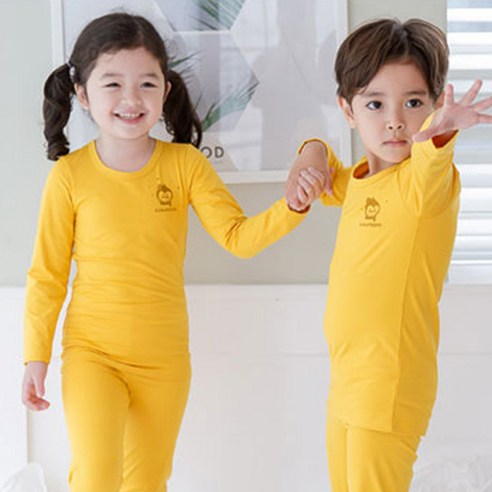 꼬마친구 아동용 펭귄 기모 내의 상의