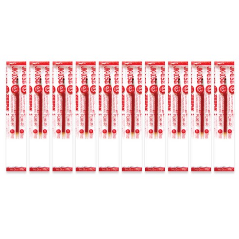 제브라 젤잉크 JK 리필심 0.5mm, 적색, 10개입