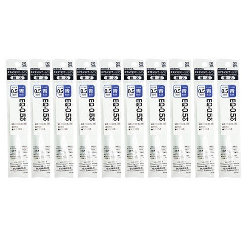 제브라 스라리 EQ 리필심 0.5mm, 청색, 10개