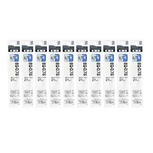 제브라 스라리 EQ 리필심 0.7mm, 청색, 10개입