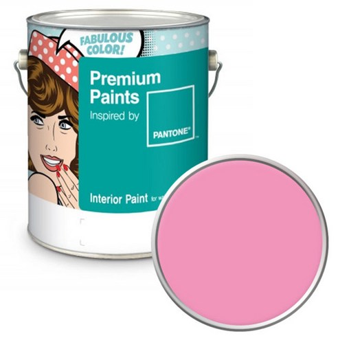 노루페인트 팬톤 내부용 실내 벽면 페인트 저광 4L, 15-2216 Sachet Pink