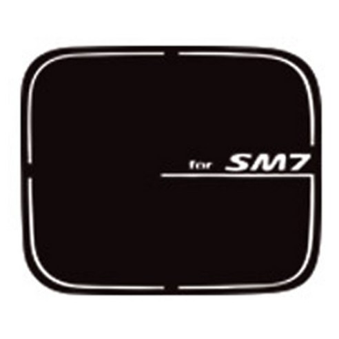 블루코드 삼성 차종별 주유구 스티커, SM7(카본블랙), 1개