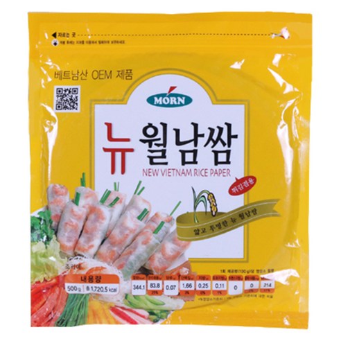 몬 뉴 월남쌈 원형 22cm, 500g, 1개