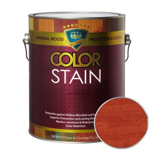 노루페인트 올뉴 칼라스테인 페인트 3.5L, 라이트체리