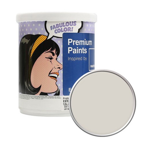노루페인트 팬톤 외부용 실외 벽면 무광 페인트 1L, 13-0002 White Sand