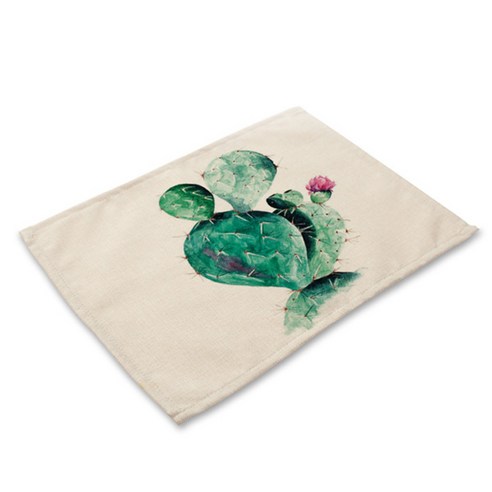 비케이 선인장 다육이 식탁매트, 19, 가로 42cm x 세로 32cm