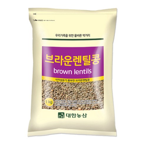 대한농산 렌틸콩, 1kg, 1개
