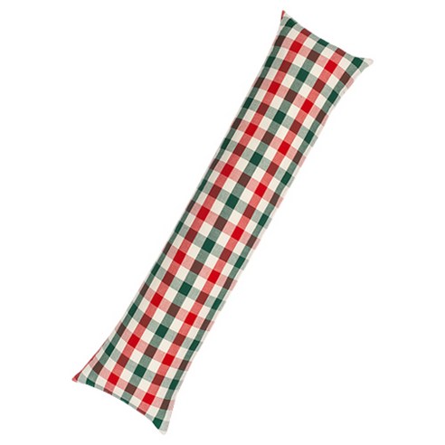 아인하우스 스몰 체크 C 바디필로우 커버, 레드 G