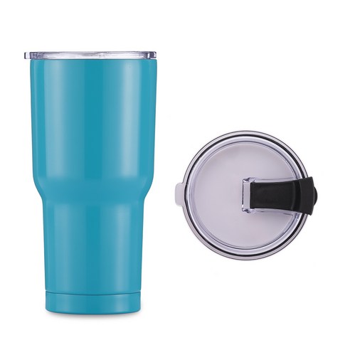 텀스카페 메가 진공 스텐텀블러 + 방수뚜껑, 오션블루, 900ml