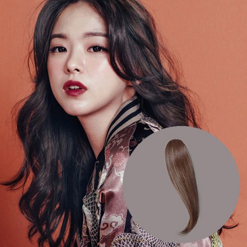 핑크에이지 수시뱅 슬림 롱 소 모스트사 앞머리 가발, BB2 매트브라운, 1개