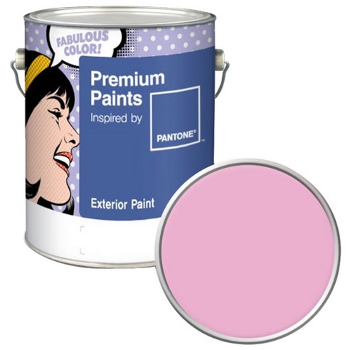 노루페인트 팬톤 외부용 실외 저광 페인트 4L, 14-2710 Lilac Sachet