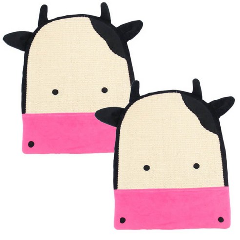 펫나인 고양이 스크래처 토이패드, 젖소, 2개입